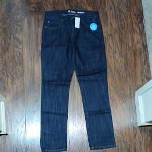 Boys Dark Blue Skinny Jeans